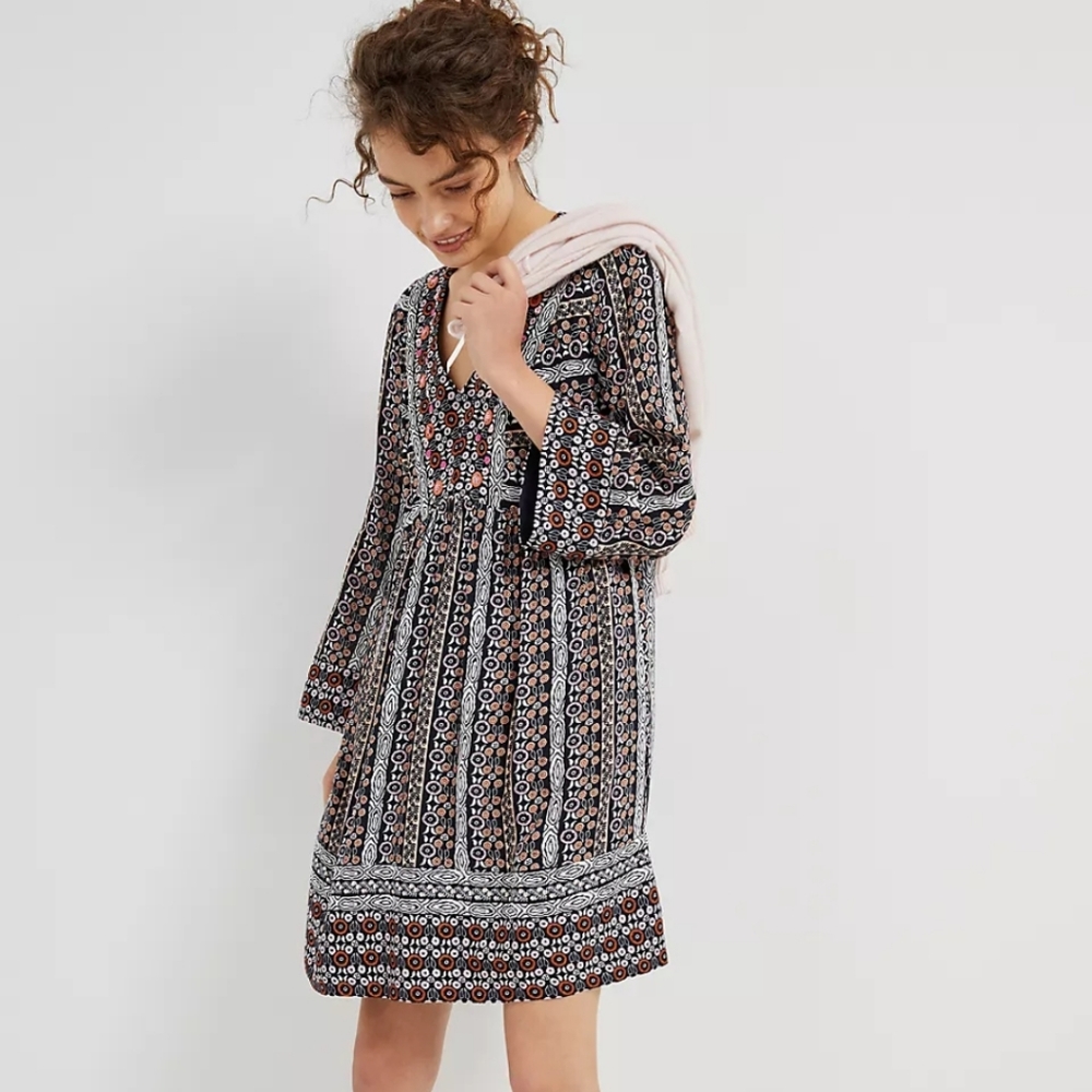 Maeve Naomi Embroidered Tunic Dress